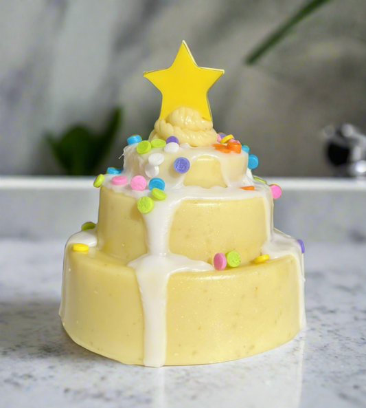 Birthday Cake Handcrafted CP Bar Soap