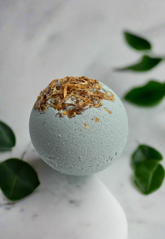 Pink Grapefruit-Peppermint EO Bath Bomb