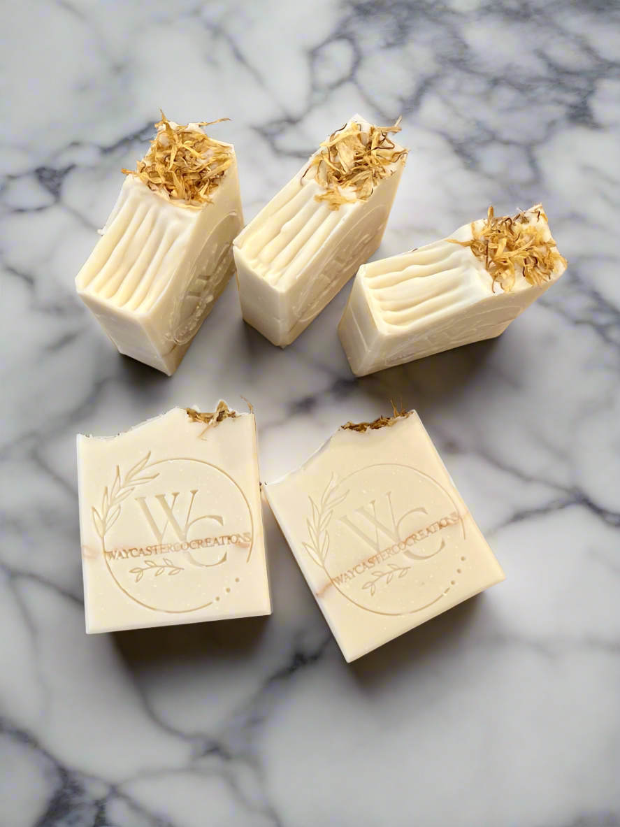 Calendula And Sweet Orange Handcrafted CP Bar Soap